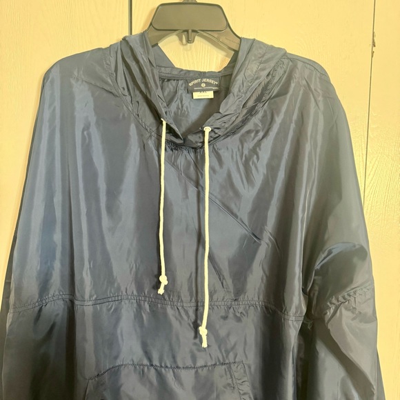 NWOT. Spirit Jersey XXL Pull over light weight nylon jacket wind breaker w/ hood - Picture 3 of 10